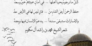 “دمشقْ”.. قصيدة جديدة لمحمد بن راشد: “شَعبُ سوريَّا لهُ في القلبِ وجدُ” - وكالة Mea News