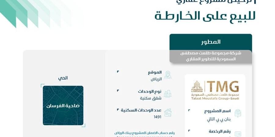 عاجل .. الهيئة العامة للعقار تصدر ترخيص بيع على الخارطة لمشروع بنان بي بي الثاني - وكالة Mea News