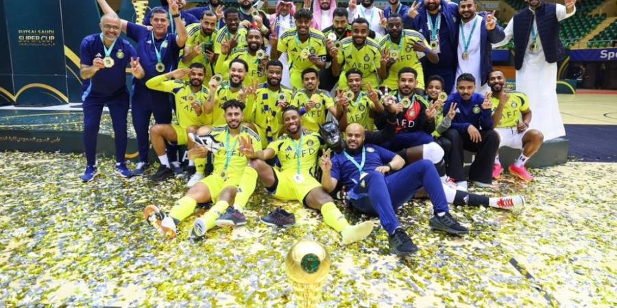 النصر يتوّج بالسوبر السعودي لكرة قدم الصالات لموسم 2024-2025