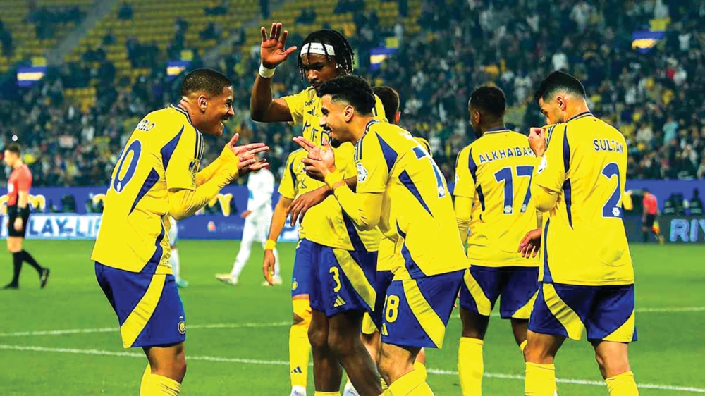 خماسي من النصر مهدد بالغياب عن مباراة الديربي أمام الهلال