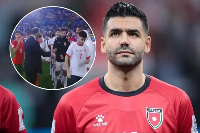 اعتذار ورسالة حب.. هكذا أنهى اللاعب الأردني سليم عبيد أزمة المصافحة مع مدرب أسود الأطلس