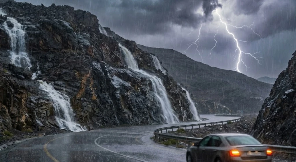 منخفض الـ 4 أيام: أمطار غزيرة وسيول تضرب الإمارات.. والشرطة تصدر تحذيراً عاجلاً لسكان دبي وأبوظبي